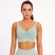 Ribbed light mint sports bra