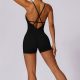 Black Seamless Sport Overall